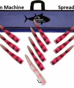 Trolling Lures Carlson Machine Spreader Bar 36" With 14 9" Machine Lures And 12" Machine Stinger