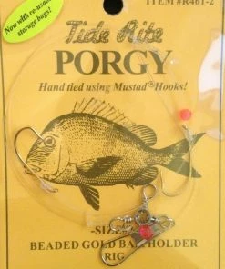 Tide Rite Porgy Beaded Gold Baitholder Rigs