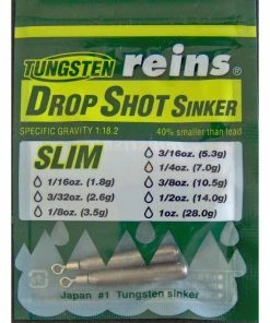 Reins Tungsten TG Slim Drop Shot Sinker Weights
