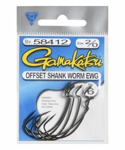 Gamakatsu Offset Shank Worm EWG Hooks