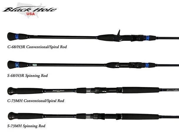 Jigging Casting Rods Black Hole USA Charter Special Conventional Rods